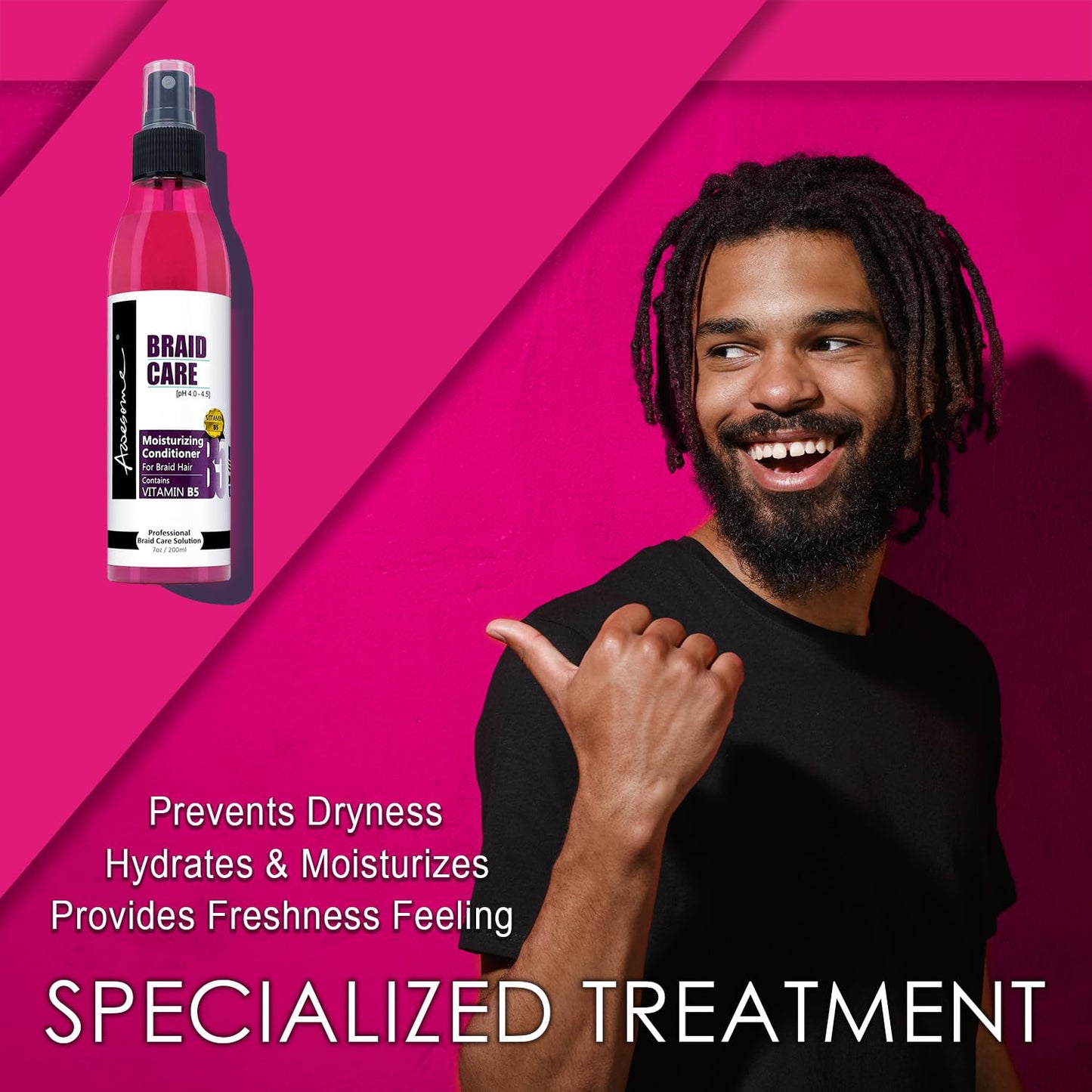 Awesome Braid Care Leave in Conditioner Spray 2.3oz